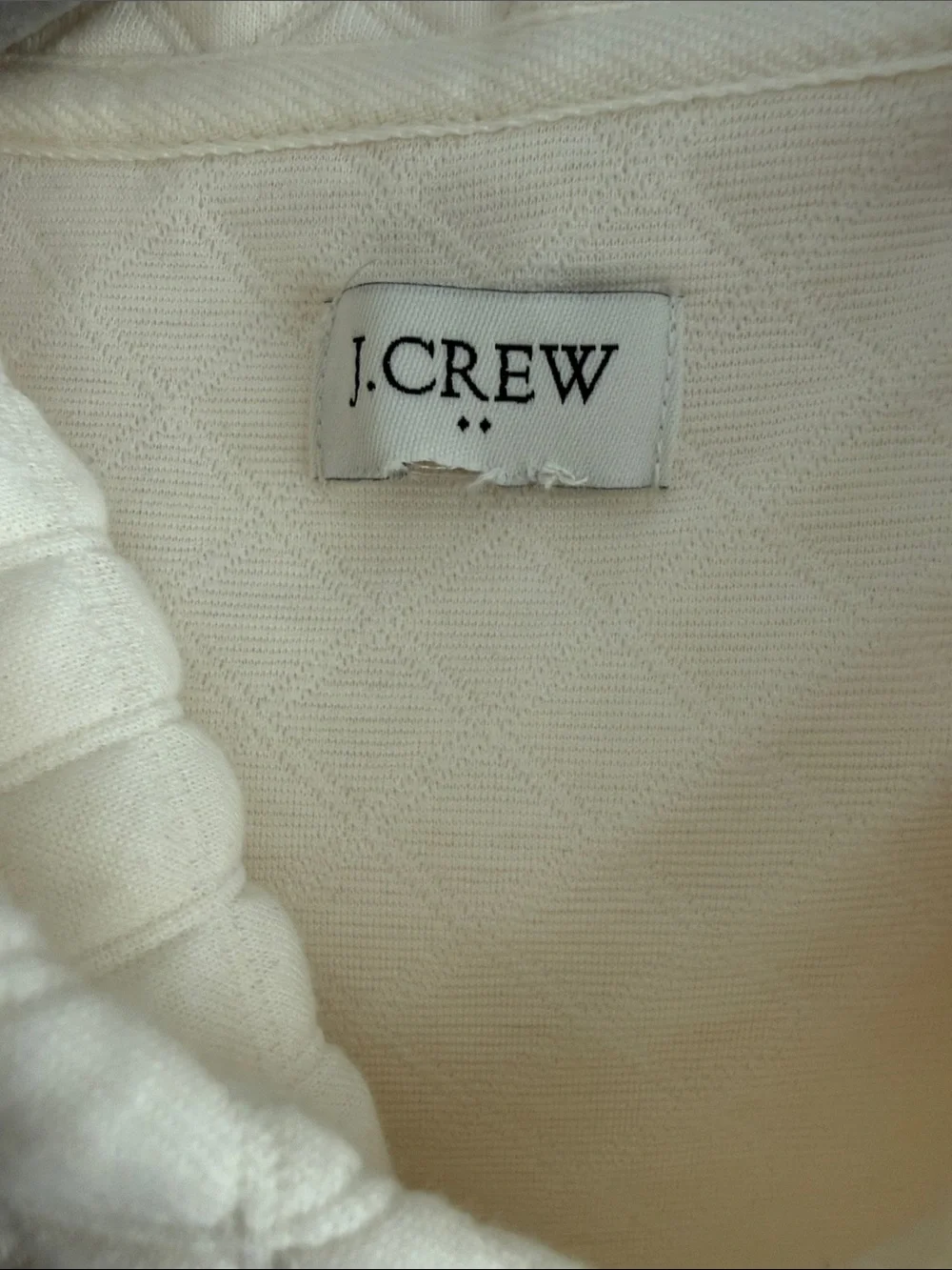 J. Crew  Women’s Cream Quilted Hooded Pullover